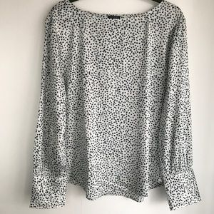 Ann Taylor long sleeve boatneck blouse